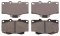 Front Disc Brake Pad Set Advics 4Runner  88-05/91, Hilux PU  1989-91, Land Cruiser 70 Series 1990-99, Toyota PU  1988-95
